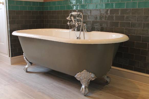 Fired Earth Traditional Bathroom | MOORE AND MOORE